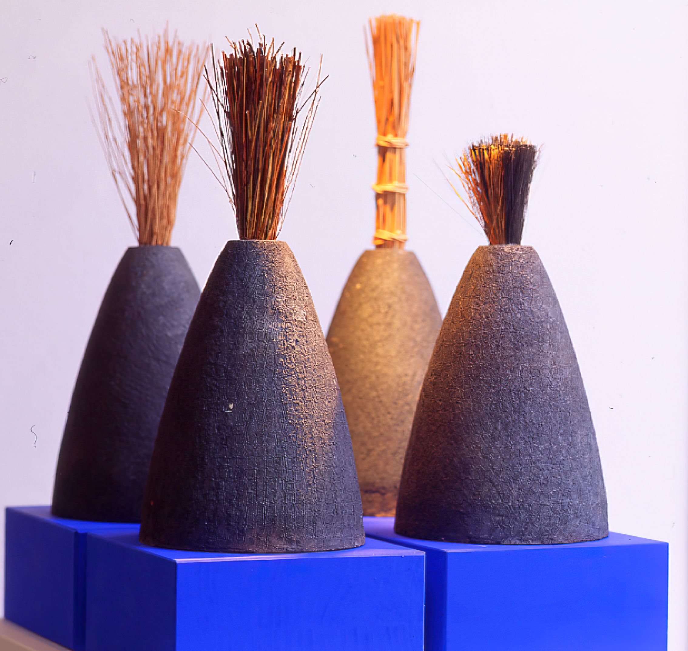 Objekt vulkaner i keramik